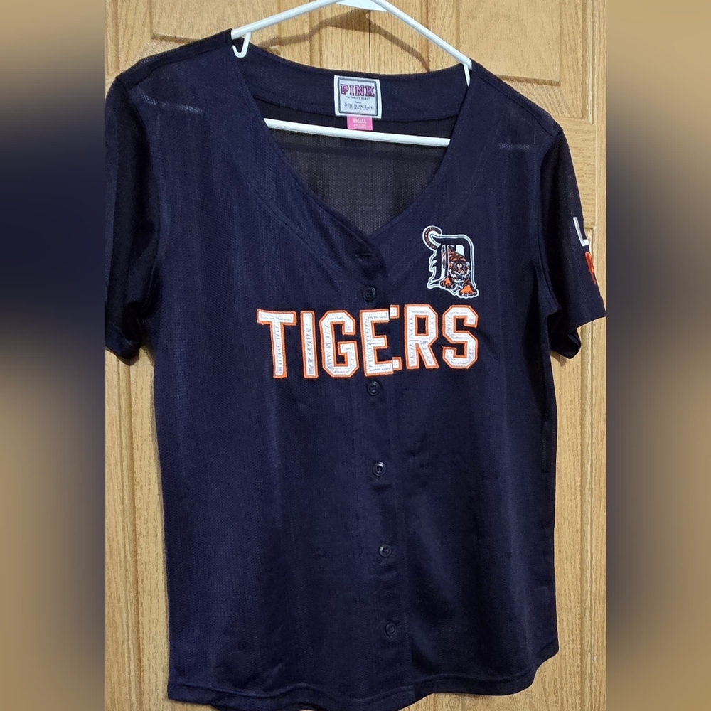 PINK Victoria's Secret Navy Tigers Jersey